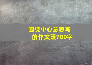 围绕中心意思写的作文暖700字