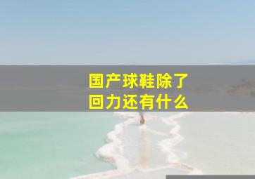 国产球鞋除了回力还有什么