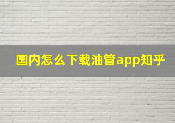 国内怎么下载油管app知乎