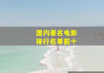 国内著名电影排行名单前十