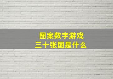 图案数字游戏三十张图是什么