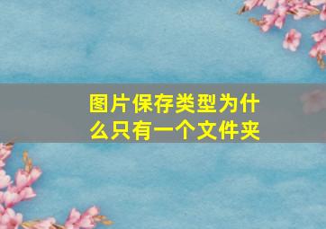 图片保存类型为什么只有一个文件夹