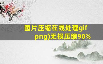 图片压缩在线处理(jpggifpng)无损压缩90%