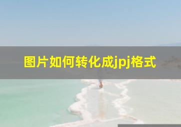 图片如何转化成jpj格式