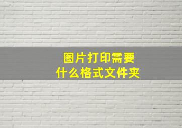 图片打印需要什么格式文件夹