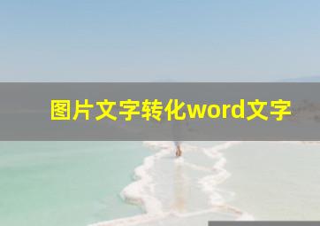 图片文字转化word文字