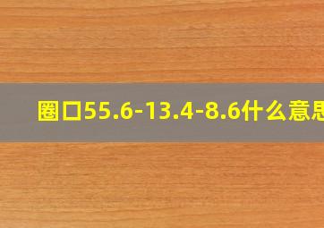 圈口55.6-13.4-8.6什么意思