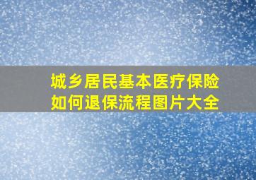 城乡居民基本医疗保险如何退保流程图片大全