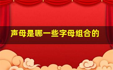 声母是哪一些字母组合的