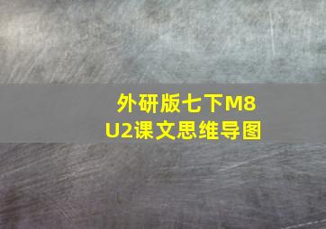 外研版七下M8U2课文思维导图