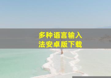 多种语言输入法安卓版下载