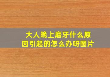 大人晚上磨牙什么原因引起的怎么办呀图片