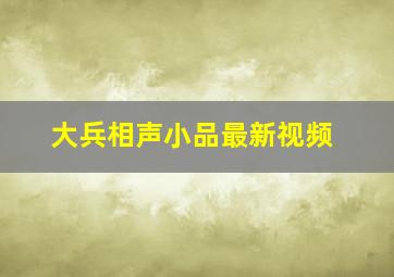 大兵相声小品最新视频