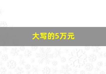 大写的5万元