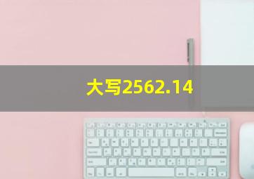 大写2562.14