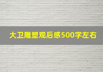 大卫雕塑观后感500字左右