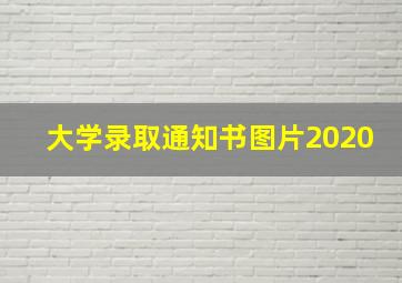 大学录取通知书图片2020