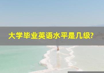 大学毕业英语水平是几级?