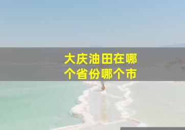 大庆油田在哪个省份哪个市