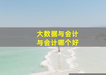 大数据与会计与会计哪个好