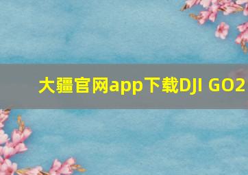 大疆官网app下载DJI GO2