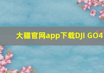 大疆官网app下载DJI GO4