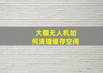 大疆无人机如何清理缓存空间