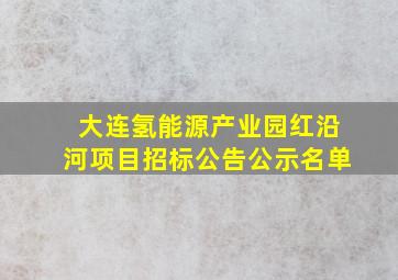 大连氢能源产业园红沿河项目招标公告公示名单