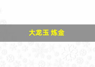 大龙玉 炼金