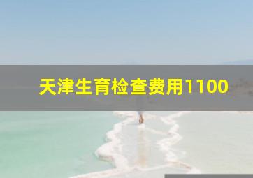 天津生育检查费用1100