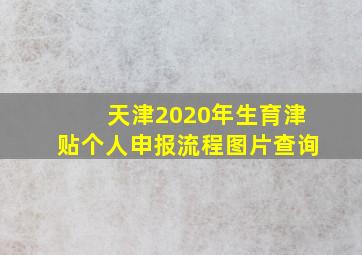 天津2020年生育津贴个人申报流程图片查询