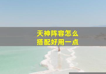 天神阵容怎么搭配好用一点