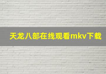 天龙八部在线观看mkv下载