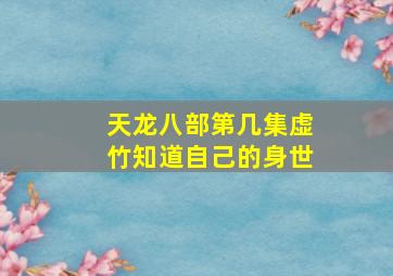 天龙八部第几集虚竹知道自己的身世