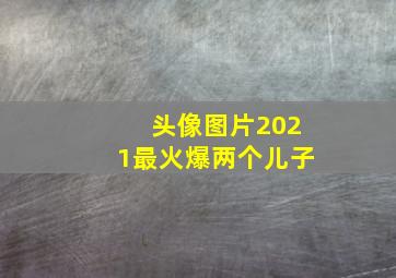 头像图片2021最火爆两个儿子