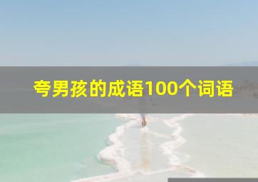 夸男孩的成语100个词语