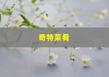 奇特菜肴