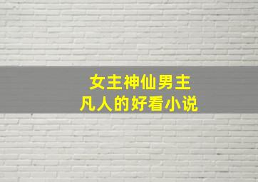 女主神仙男主凡人的好看小说