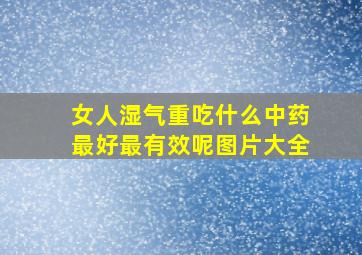 女人湿气重吃什么中药最好最有效呢图片大全