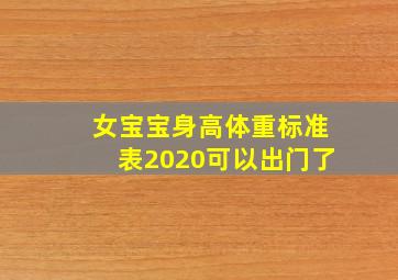 女宝宝身高体重标准表2020可以出门了