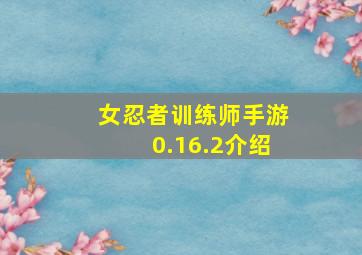 女忍者训练师手游0.16.2介绍