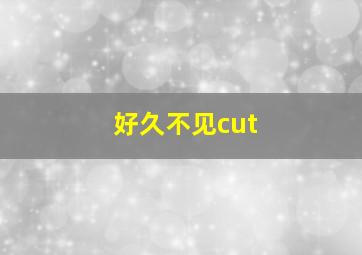 好久不见cut