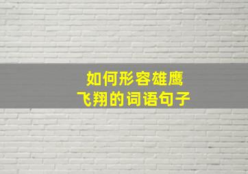 如何形容雄鹰飞翔的词语句子