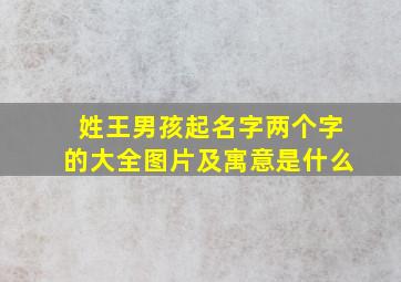 姓王男孩起名字两个字的大全图片及寓意是什么