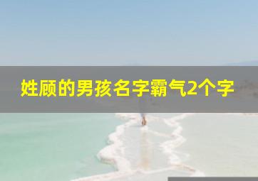 姓顾的男孩名字霸气2个字