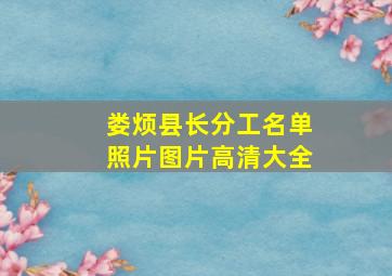 娄烦县长分工名单照片图片高清大全