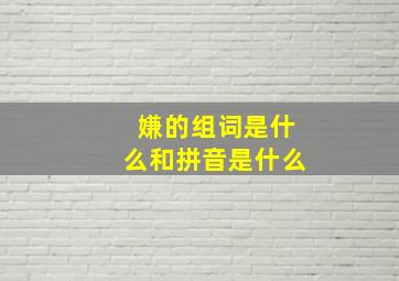 嫌的组词是什么和拼音是什么