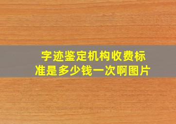 字迹鉴定机构收费标准是多少钱一次啊图片