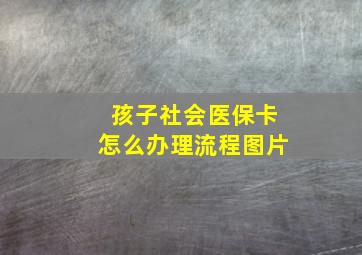 孩子社会医保卡怎么办理流程图片