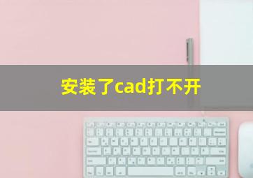 安装了cad打不开